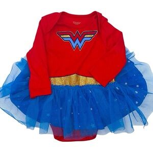 Wonder Woman Baby Costume Size 3–6M Tutu Bodysuit DC Comics Halloween Cosplay